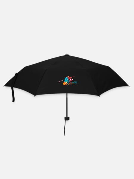 Lebendige Acrylmalerei Leinwand - Regenschirm (klein) - Schwarz