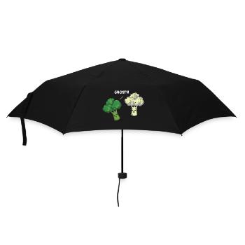 Knackfrischer Brokkoli Blumenkohl Salat - Regenschirm (klein) - Schwarz - Vorne