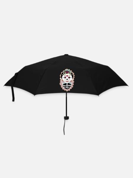 Halloween 🎃 - Regenschirm (klein) - Schwarz