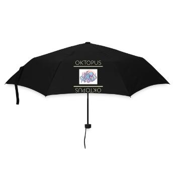 Oktopus - Regenschirm (klein) - Schwarz - Vorne