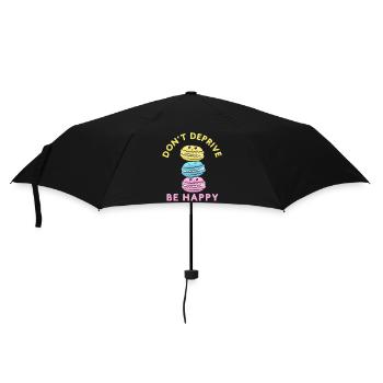 NICHT BERAUBEN SEI GLÜCKLICH - Regenschirm (klein) - Schwarz - Vorne