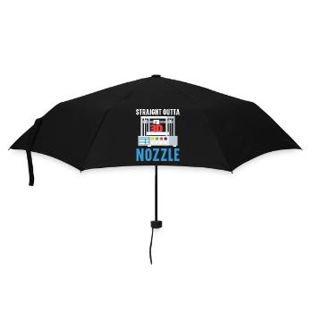 Direkt aus der Düse Machinist 3D-Drucken - Regenschirm (klein) - Schwarz - Vorne