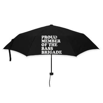 Proud Member of the Bass Brigade - weiss - Regenschirm (klein) - Schwarz - Vorne