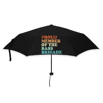 Proud Member of the Bass Brigade - retro hell - Regenschirm (klein) - Schwarz - Vorne