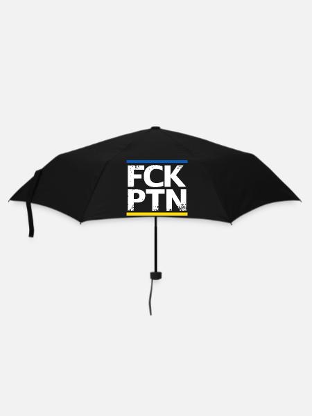 FCK PTN - Regenschirm (klein) - Schwarz