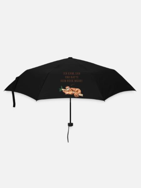 Ich kam sah und hatte kein Bock mehr! - Regenschirm (klein) - Schwarz