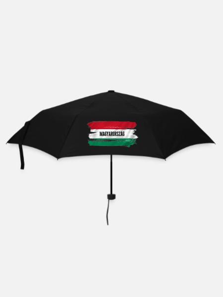 Magyarország - Ungarn Flagge - Regenschirm (klein) - Schwarz