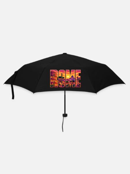 Rom-33cm - Regenschirm (klein) - Schwarz