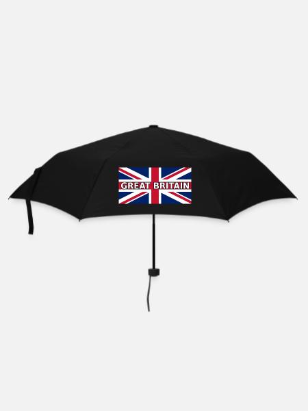 Großbritannien-UnionJack-33cm - Regenschirm (klein) - Schwarz