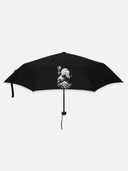 Japanese Great Wave – Japanese Art - Regenschirm (klein) - Schwarz