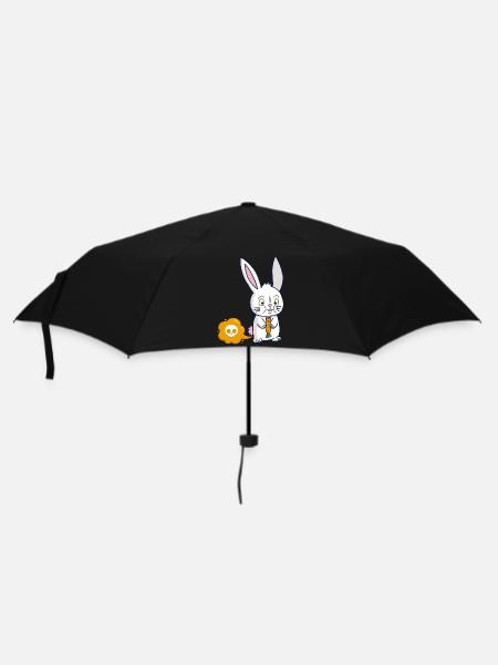 Der Karottenfurz - Regenschirm (klein) - Schwarz