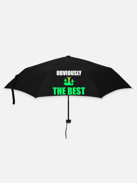 Offensichtlich das Beste - Regenschirm (klein) - Schwarz