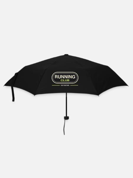 Running Club  - Regenschirm (klein) - Schwarz