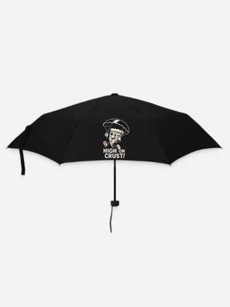 High on crust - Regenschirm (klein) - Schwarz