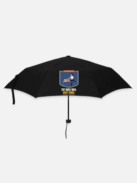 Physiotherapeutin – Geschenk Physio Spruch lustig - Regenschirm (klein) - Schwarz