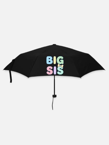 große Schwester - Regenschirm (klein) - Schwarz