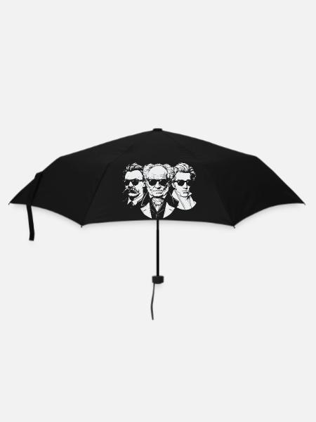 Philosophen des Existentialismus - Regenschirm (klein) - Schwarz