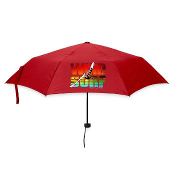 Windsurfen fürs Leben - Regenschirm (klein) - Rot - Vorne
