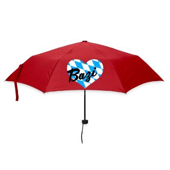Bayerischer Bazi - Regenschirm (klein) - Rot - Vorne