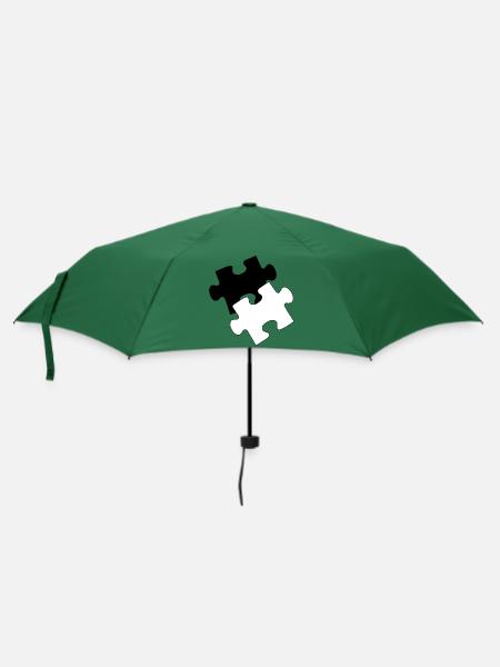 Puzzle - Regenschirm (klein) - Flaschengrün