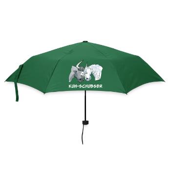 Kuh-Schubser (Working Equitation) - Regenschirm (klein) - Flaschengrün - Vorne