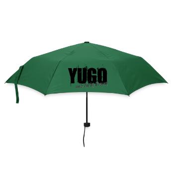 stolzer Yugo - Yugo style - united style of Balkan - Regenschirm (klein) - Flaschengrün - Vorne