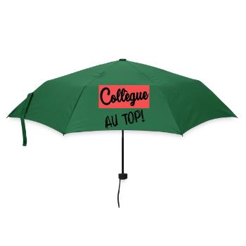 KOLLEGE. ANFANGEN. RUHESTAND - Regenschirm (klein) - Flaschengrün - Vorne
