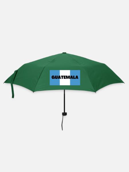 Guatemala in Guatemalan Flag Colors - Umbrella (small) - bottlegreen