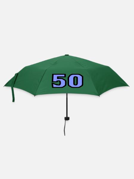 50. 50 JAHRE. 50-JÄHRIGES JUBILÄUM. 50-JÄHRIGES JUBILÄUM. - Regenschirm (klein) - Flaschengrün