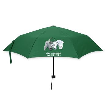 Kühe Schubsen? Kann ich auch. - Regenschirm (klein) - Flaschengrün - Vorne