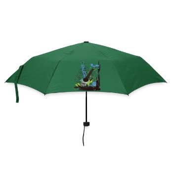 Musik - Regenschirm (klein) - Flaschengrün - Vorne