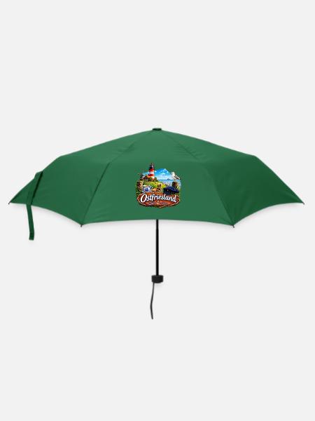 OSTFRIESLAND - Regenschirm (klein) - Flaschengrün