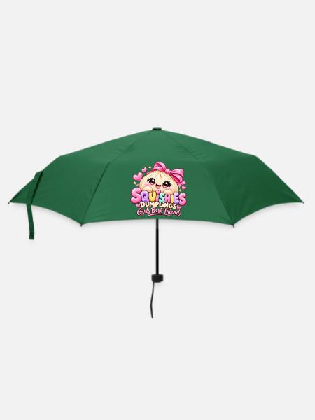 Squishy Dumpling – Girls Best Friend - Regenschirm (klein) - Flaschengrün