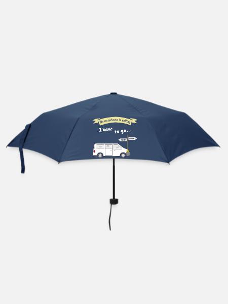 my motorhome is calling - Regenschirm (klein) - Navy
