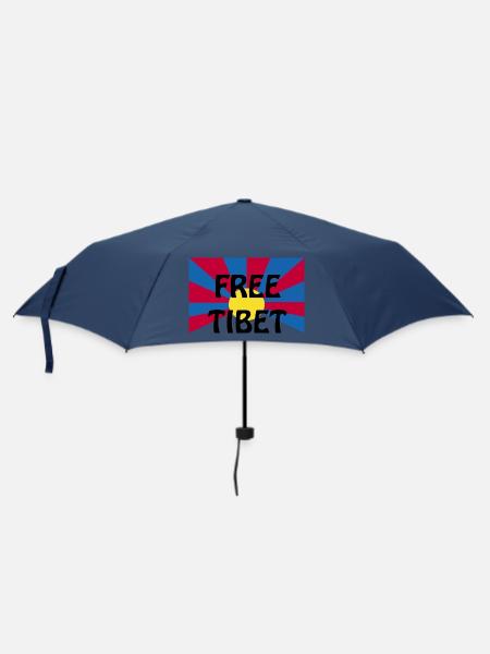 free tibet - Regenschirm (klein) - Navy