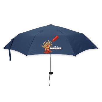Ich Bin Ein Spritzer Sauce Pommes Sex Spruch - Regenschirm (klein) - Navy - Vorne