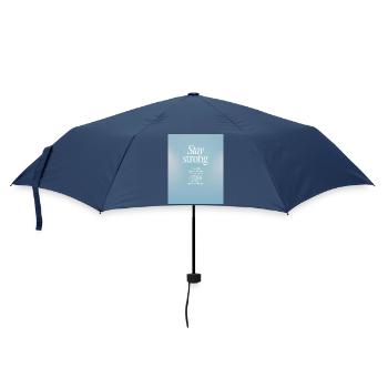 STAY STRONG - Bleib stark - Regenschirm (klein) - Navy - Vorne