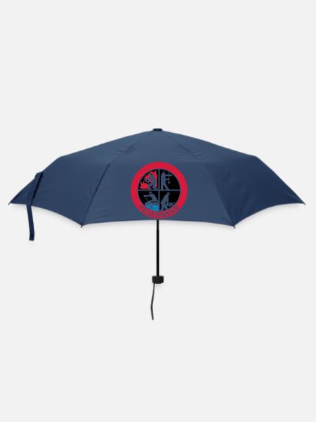 Feuerwehr Logo 3farbig - Regenschirm (klein) - Navy
