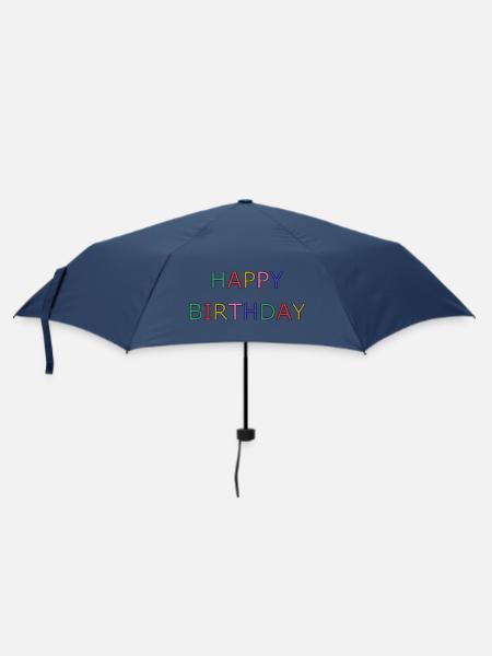 HAPPY BIRTHDAY - Parapluie standard - marine