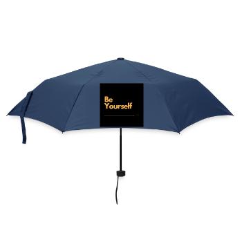 BE YOURSELF Selbstliebe - Regenschirm (klein) - Navy - Vorne