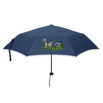 Nilgans Küken Vogel Gans - Regenschirm (klein) - Navy - Vorne