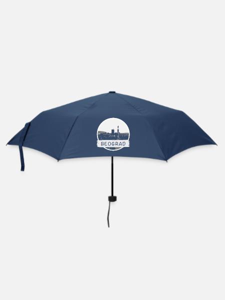 Belgrad City - Regenschirm (klein) - Navy