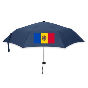 Republik Moldau - Regenschirm (klein) - Navy - Vorne