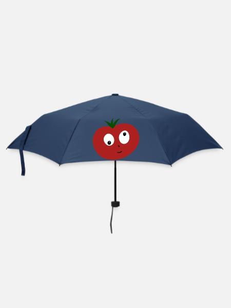 Verrückte Tomate - Regenschirm (klein) - Navy