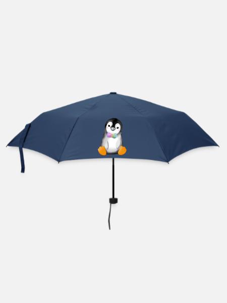 Pinguin - Regenschirm (klein) - Navy