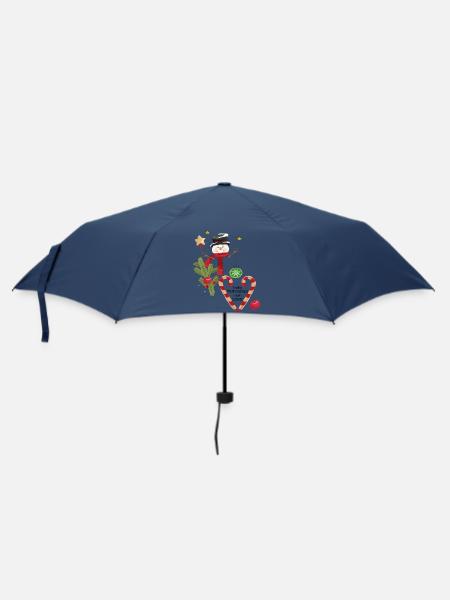 Frohe Weihnachten mein Schatz - Regenschirm (klein) - Navy
