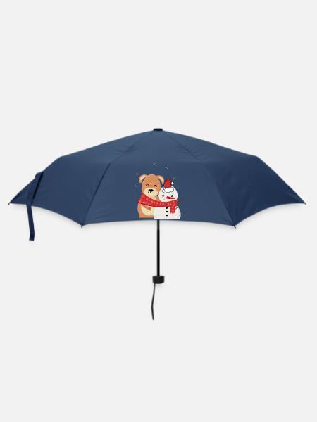 Nikolaus Schneemann - Regenschirm (klein) - Navy