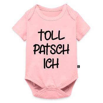 Tollpatsch Ich tollpatschig lustig tollpatschich - Baby Premium Kurzarmbody - Rosa - Vorne