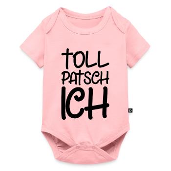 Tollpatsch Ich tollpatschig lustig tollpatschich - Baby Premium Kurzarmbody - Rosa - Vorne