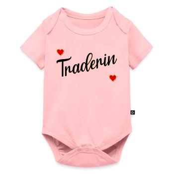 Börse Traderin - Baby Premium Kurzarmbody - Rosa - Vorne